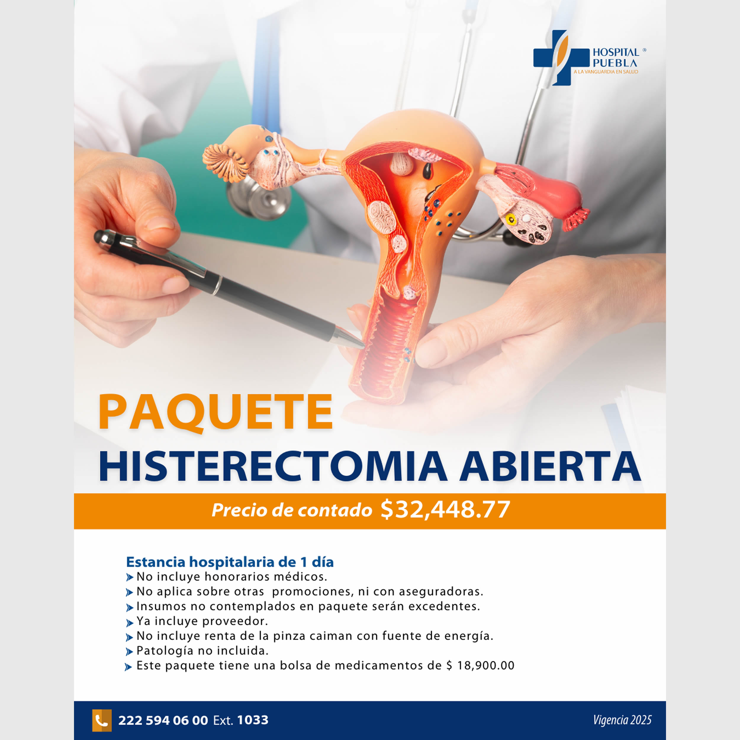 Paquete de Histerectomìa Abierta