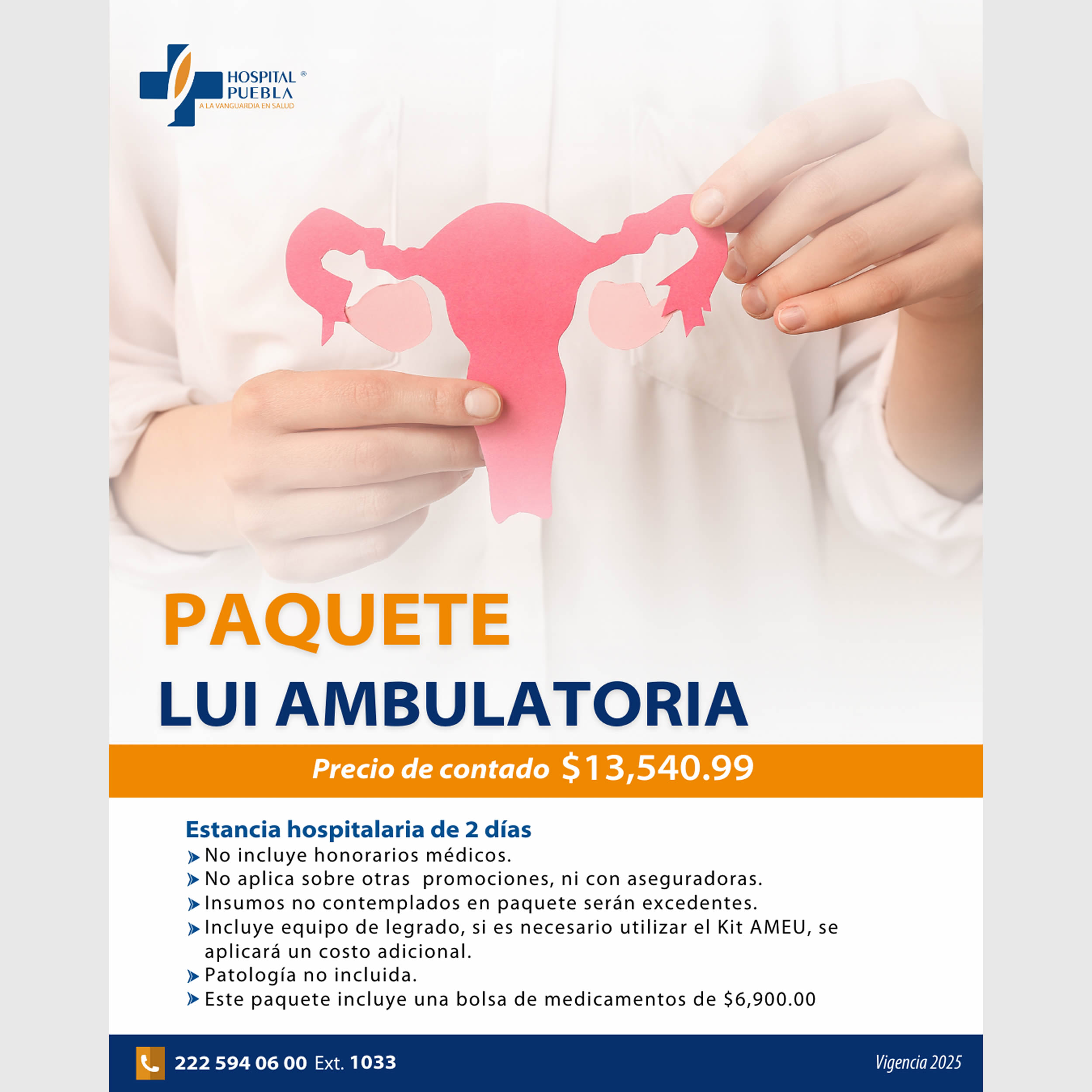 Paquete de LUI - Legrado Uterino Instrumental Ambulatorio